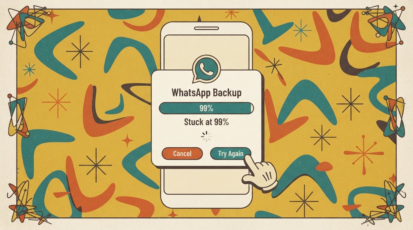 WhatsApp backup stuck Android